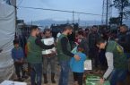 مركز الملك سلمان للإغاثة يبادر في توزيع الغذاء والكساء لمتضرري حريق مخيم اللاجئين السوريين بتعانيل البقاعية في لبنان