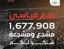 الحضور الجماهيري يكسر الرقم القياسي بحضور 1,677 مليون مشجع منذ بداية الموسم