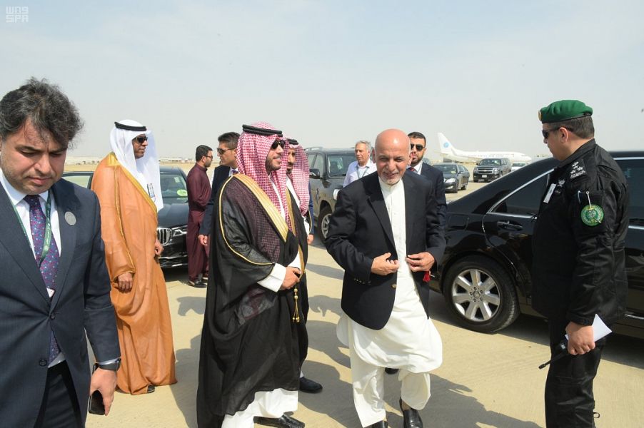 رئيس جمهورية افغانستان يغادر جدة