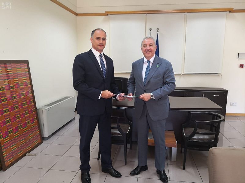 سفير خادم الحرمين الشريفين لدى قبرص يلتقي مدير عام المراسم المكلف بوزارة الخارجية القبرصية