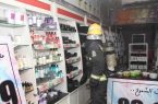 أخماد حريق بمحلات تجارية بحي الحجون