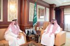 سمو الأمير محمد بن عبدالعزيز يستقبل الرئيس التنفيذي لمدينة جازان للصناعات الأساسية والتحويلية