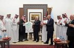 الرئيس الفلسطيني يرحب بزيارة المنتخب السعودي للأراضي الفلسطينية