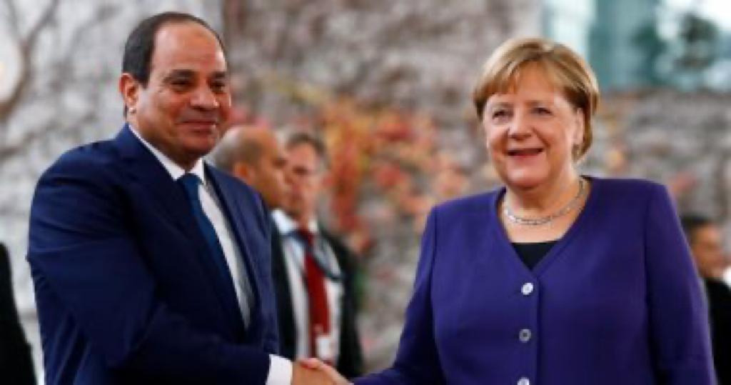 السيسى يلتقى “ميركل” ويشيد بالطفرة فى علاقات التعاون بين مصر وألمانيا