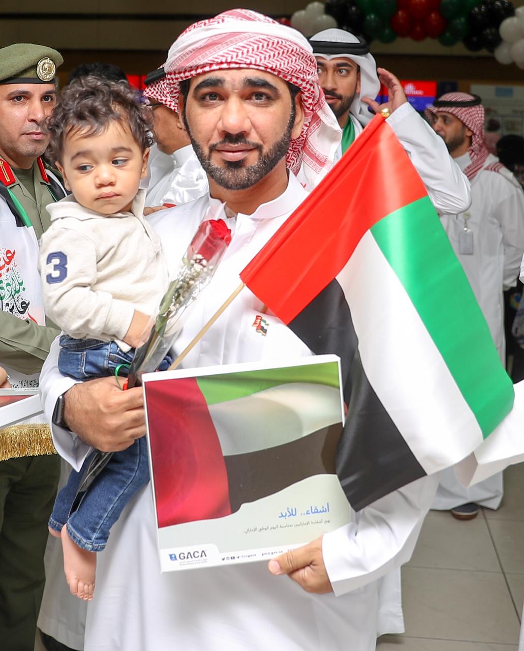 مطارات المملكة تحتفل باليوم الوطني الإماراتي الثامن والأربعين