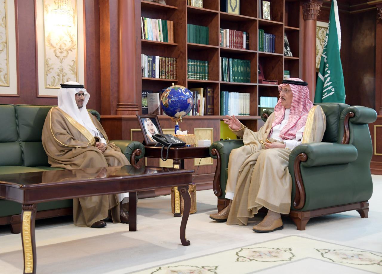 سمو الأمير محمد بن ناصر يستقبل وكيل وزارة الصناعة والثروة المعدنية