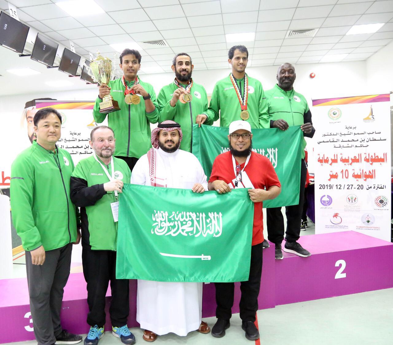 منتخب الأخضر يختتم مشاركته في البطولة العربية  للرماية