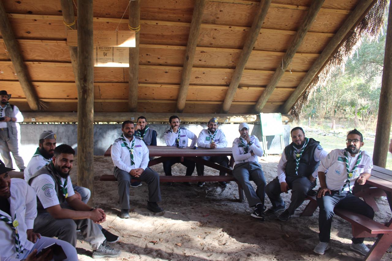 الرحلة التدريبية الكشفية السعودية تواصل فعالياتها في مخيم لانوشي الأمريكي
