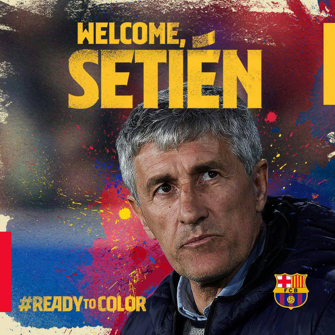 رسميًا.. برشلونة يعلن عن تعاقده مع المدرب كيكي سيتين