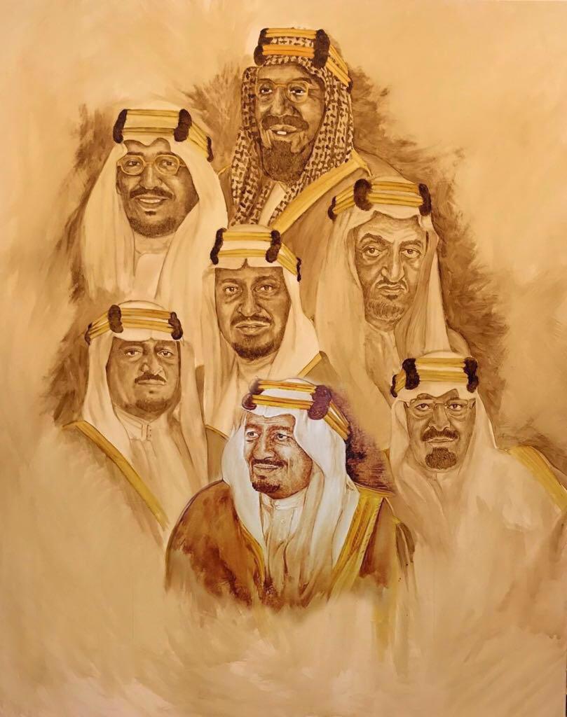 رسامة الوطن عهود ال عبدالله تستعد لتدشين اكبر لوحة تشكيلية بالقهوة السائلة نسيج واحد