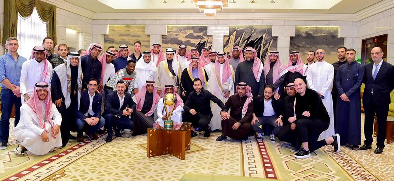 أمير الرياض يستقبل رئيس وأعضاء “نادي النصر”