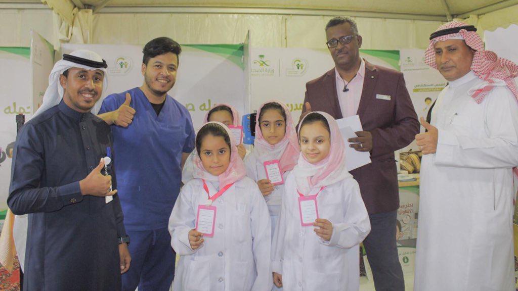 جمعية لمسة إدراك تكشف على 500 زائر في مهرجان أبوعريش الترفيهي