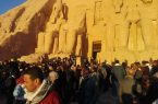 تعامد الشمس على تمثال رمسيس الثاني في أسوان بمصر