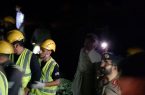 مدني الجموم ينقذ شخص سقط في جبل وادي البروث بالفوارة