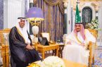 خادم الحرمين الشريفين يستقبل رئيس البرلمان العربي الدكتور ” السلمي “