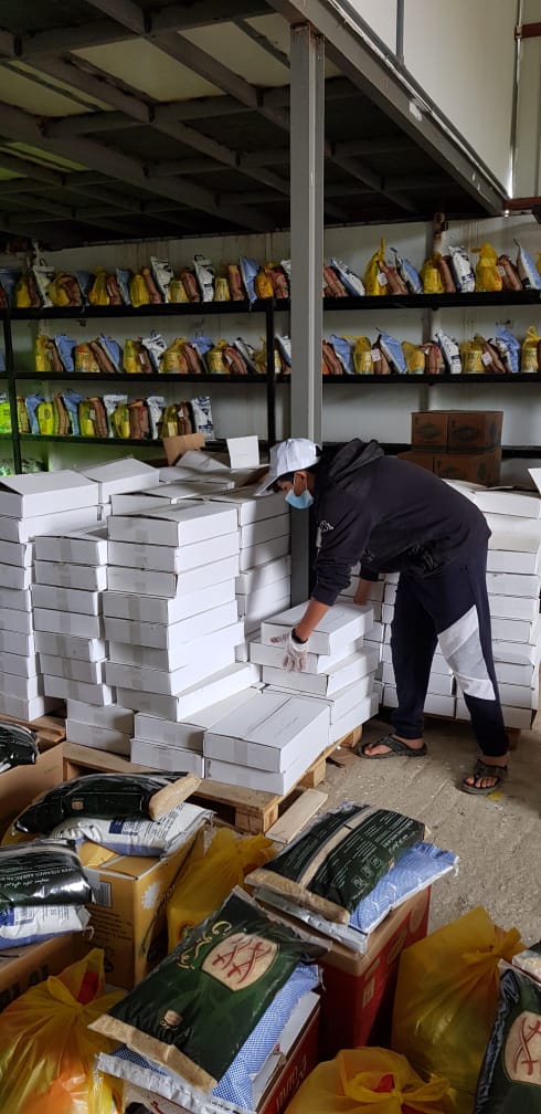 جمعية حداد بني مالك توزيع سلات رمضان الغذائيه