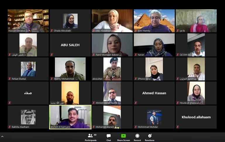 ورشة عمل كشفية عربية افتراضية في سياسة برامج الشباب العالمية