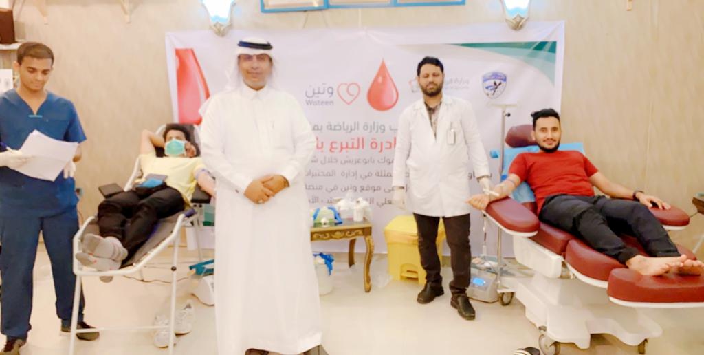 نادي اليرموك يُدشن مبادرة التبرع بالدم لمرضى مستشفى أبي عريش العام
