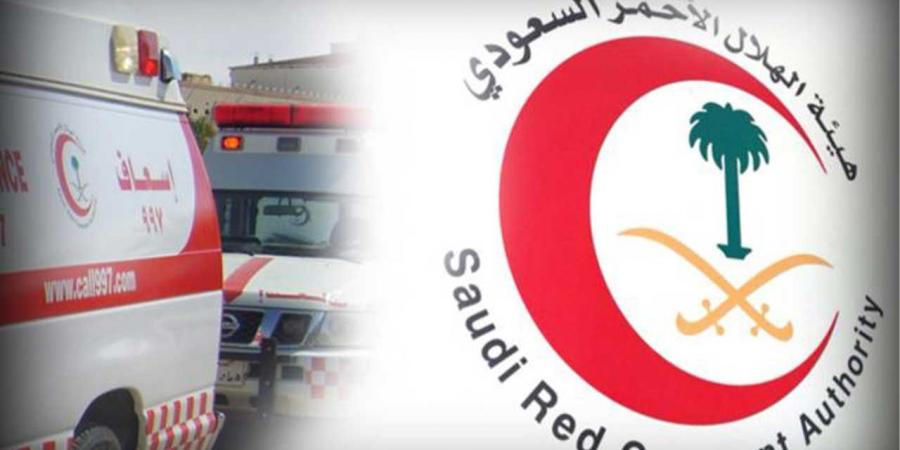 الهلال الأحمر… إصابة 4 أشخاص في حادثين سير بالباحة