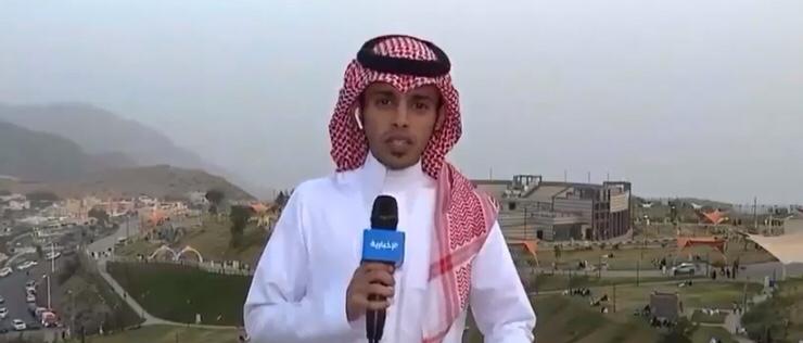 مذيع الإخبارية صاحب مقطع ضعف اتصالات المنطقة يودع الباحة