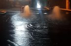 بلدية مركز القفل تباشر نزح مياه الأمطار في شوارع المركز