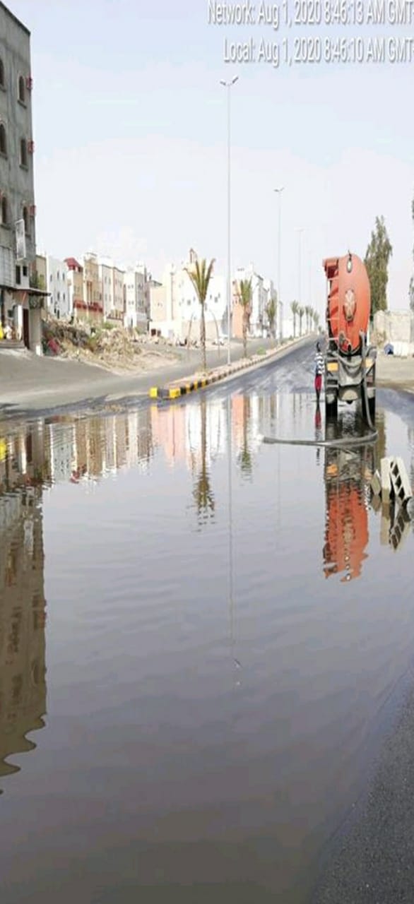 ‏بلدية خميس مشيط : نزح وتصريف 7300طن من مياه الأمطار
