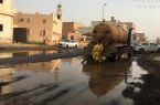 بلدية محافظة صبيا تُكثف جهودها في نزح مياه الأمطار