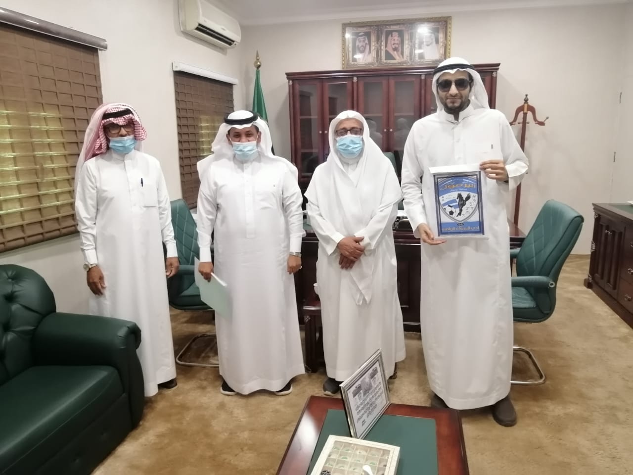 رئيس بلدية أبوعريش “الخرمي” يستقبل رئيس وأعضاء نادي اليرموك الرياضي بأبوعريش