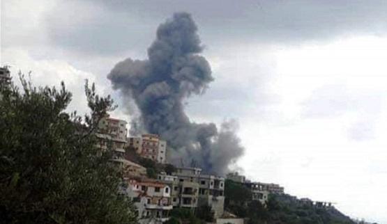 لبنان : انفجار في مستودع أسلحة تابع لحزب الله بمنطقة عين قانا