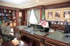 سمو الأمير محمد بن ناصر أمير منطقة جازان يستقبل مدير عام جوازات المنطقة المكلف