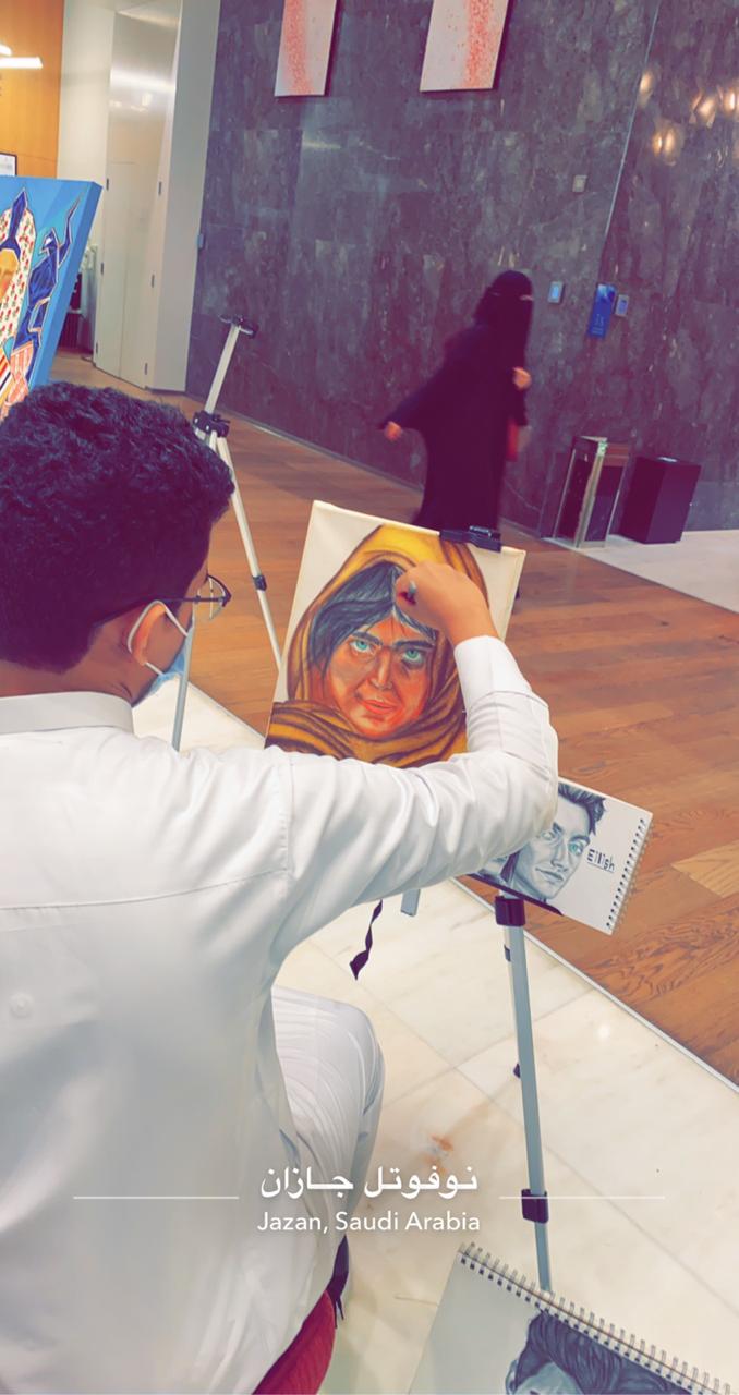 الجمعية العربية السعودية للثقافة والفنون بجازان تقيم برنامج تحت شعار “الرسم المفتوح”