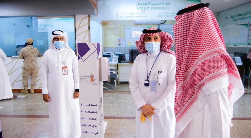 مدير مستشفى أبوعريش العام يدشن حملة التعريف بالخدمات التأهيلية