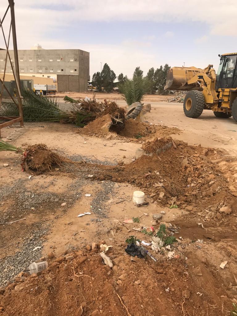 إزالة تعديات بمساحة مليون متر مربع في محافظة طبرجل