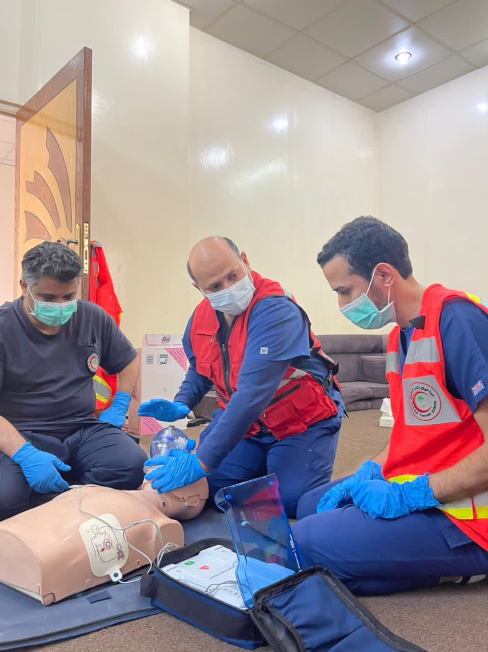 إدارة التدريب بفرع هيئة الهلال الأحمر السعودي بمنطقة الباحة تنفذ (٦٥) برنامجاً