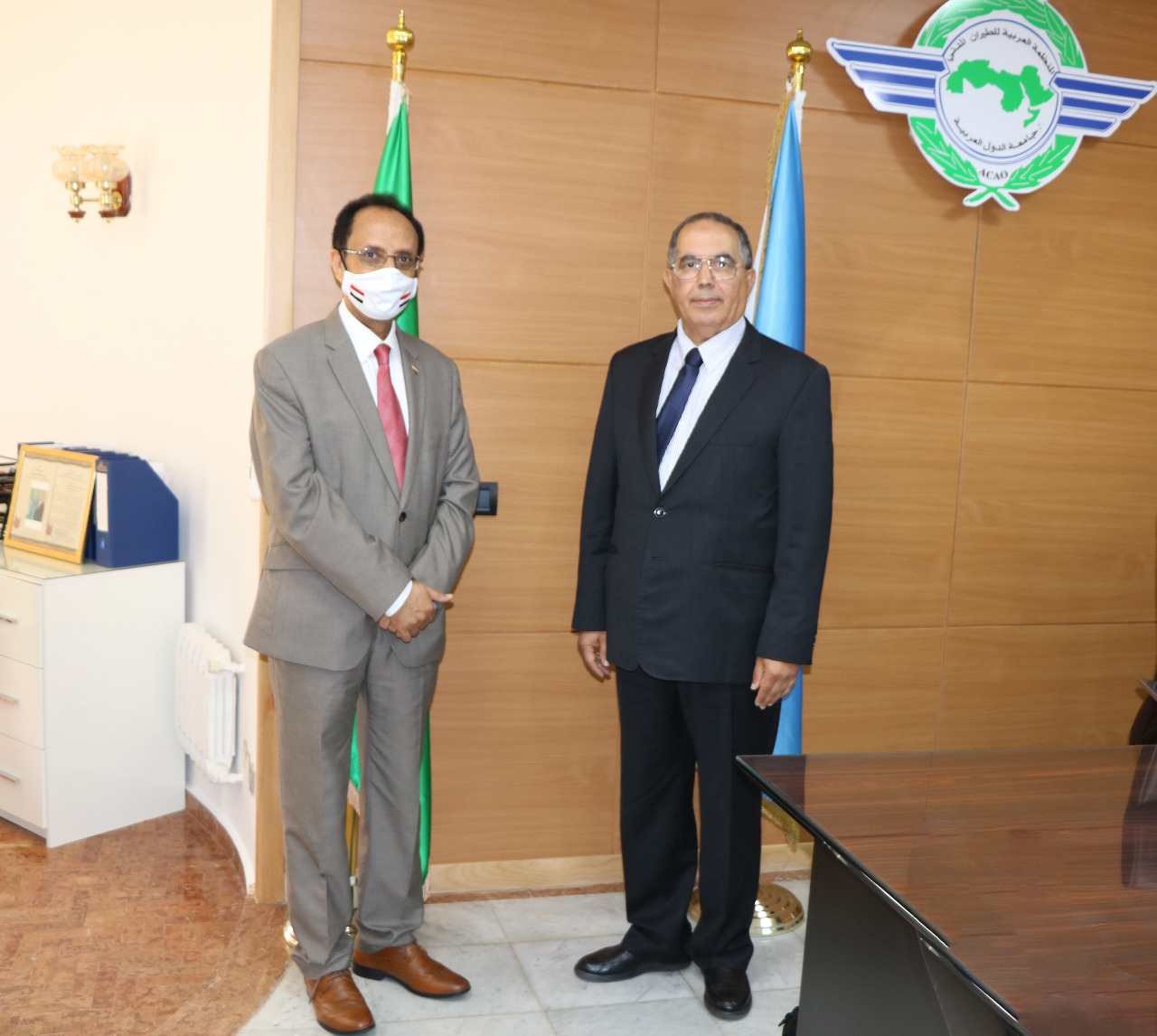 السفير الاصبحي يلتقي مدير عام المنظمة العربية للطيران المدني