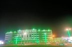 محكمة الاستئناف بمنطقة جازان تتوشح باللون الأخضر