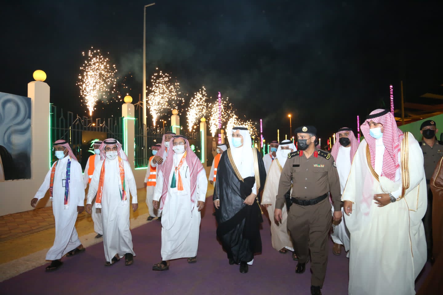 أهالي محافظة الدرب يقيمون احتفال اليوم الوطني ٩١