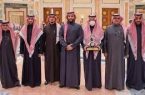 سمو ولي العهد يستقبل سمو وزير الرياضة ورئيس الاتحاد السعودي لكرة القدم