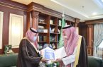 الأمير محمد بن ناصر يستقبل رئيس ووكلاء جامعة جازان
