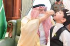أمير منطقة جازان يدشن المرحلة الأولى لحملة التطعيم ضد شلل الأطفال