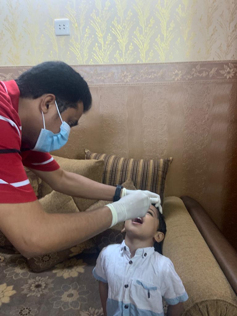 صحي الجعدية يُنفذ حملة “ضد شلل الأطفال”