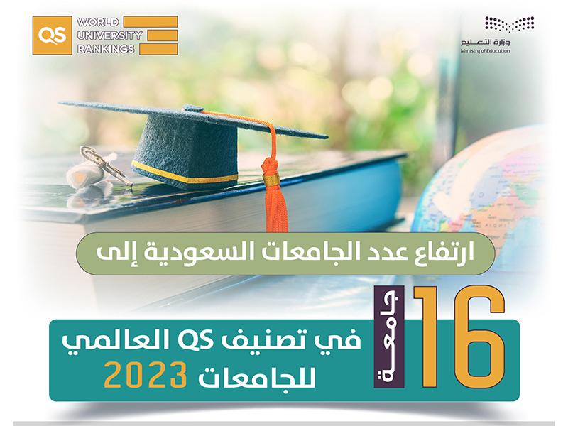 ارتفاع عدد الجامعات السعودية إلى 16 جامعة في تصنيف QS العالمي