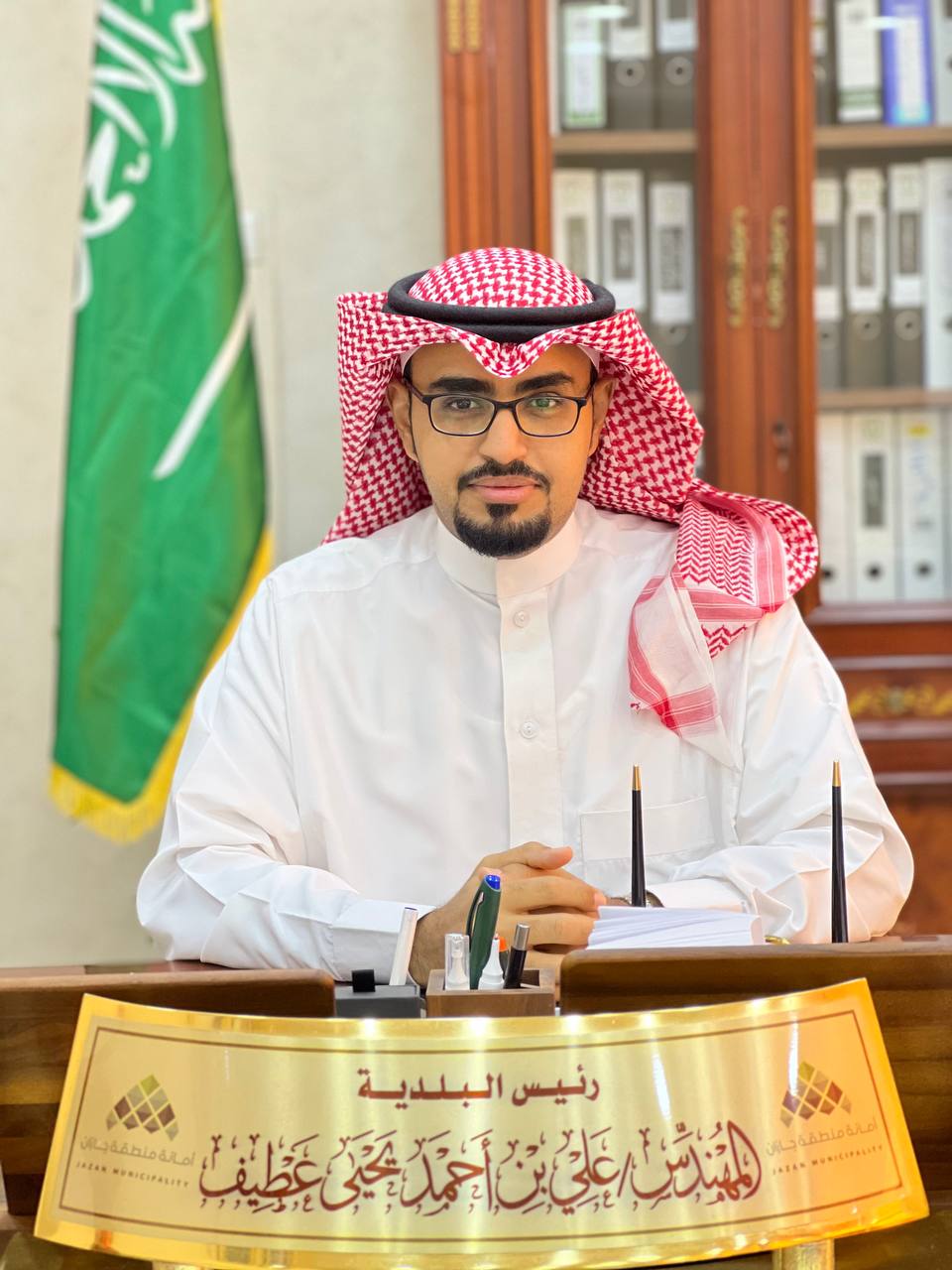 ترقية رئيس بلدية محافظة العارضة للمرتبة العاشرة