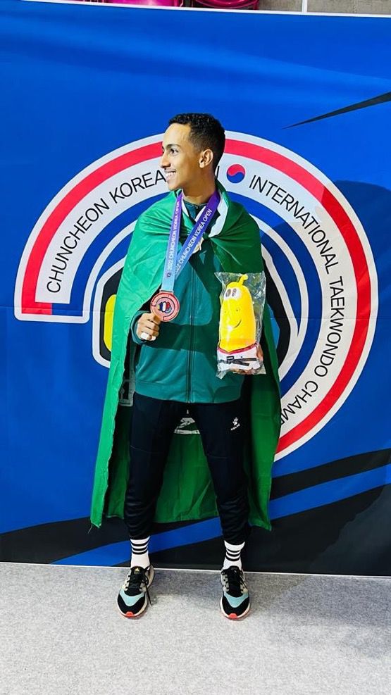 “الظافري” يحصد “البرونزية” في البطولة الدولية للتايكوندو بكوريا
