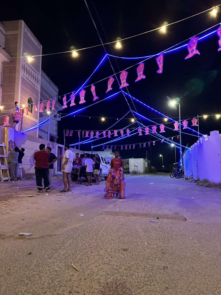 الحارة الشرقية بقرية” السبخة ” تتزين لإستقبال شهر رمضان المبارك 