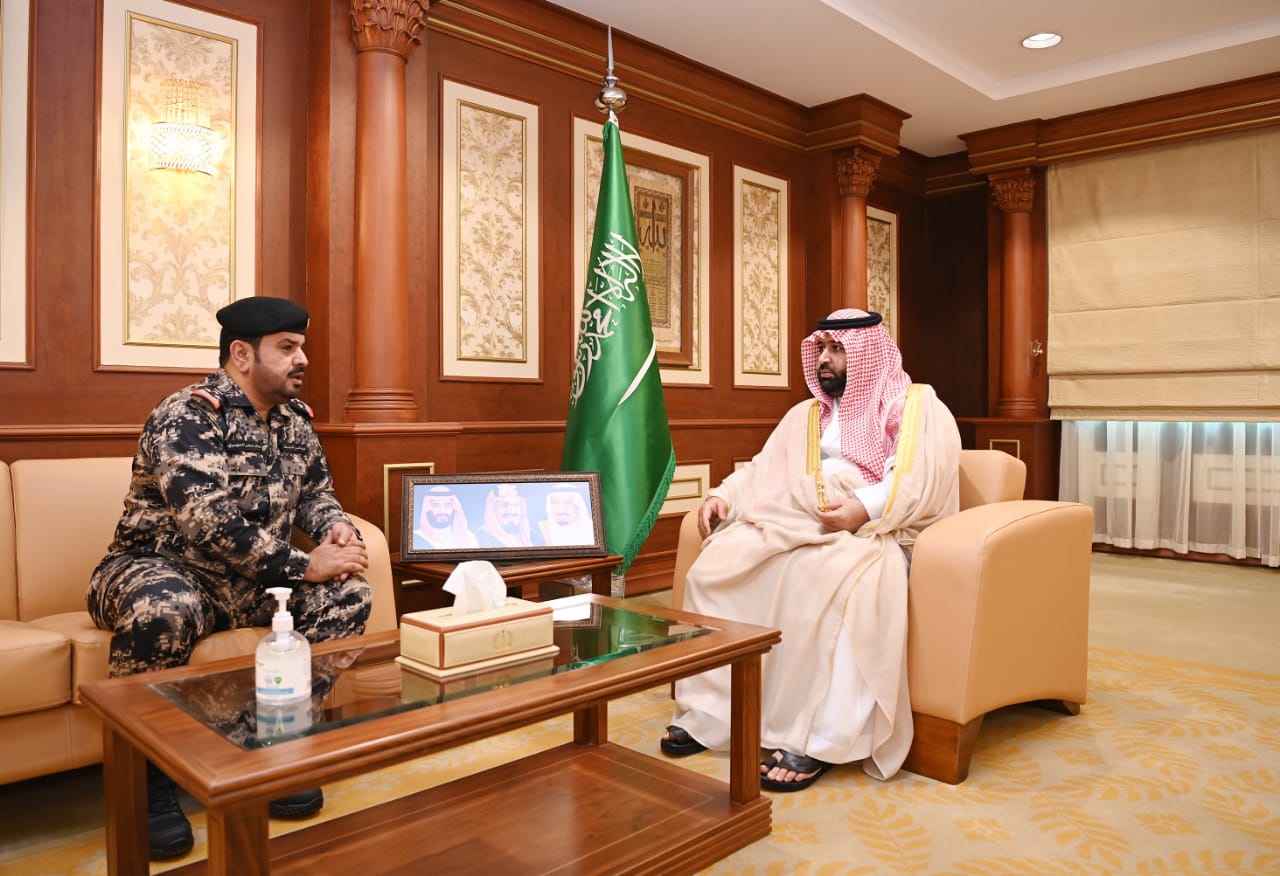 الأمير محمد بن عبدالعزيز يستقبل قائد قوة أمن المنشآت بالمنطقة