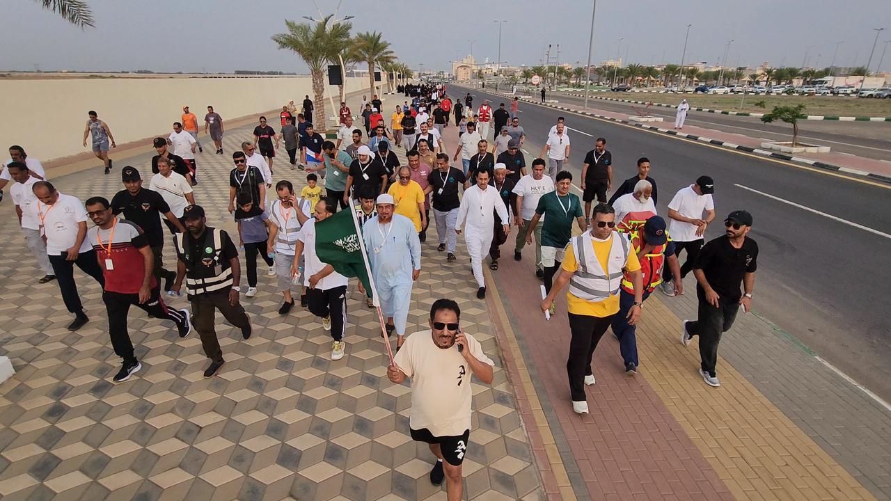 جمعية مشاة وهايكنج جازان تنظم مبادرة جازان تمشي بمركز الحكامية