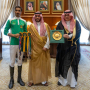 نائب أمير حائل يستقبل الحاصل على المركز الثالث في البطولة العربية العسكرية لرياضة التقاط الأوتاد