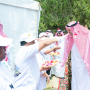 أمير منطقة الباحة يزور مخيم جمعية أصدقاء ذوي الإعاقة